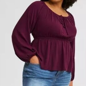 Torrid Rich Purple Blouse